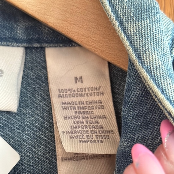 NWT Liz Claiborne Liz Wear Jean Jacket Sz M - Picture 4 of 12